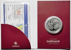 2023 Ak Hun İmparatorluğu Türk Devletleri Serisi No:4 925 Ayar Gümüş Hatıra Parası Sertifikalı Orijinal Darphane Kitinde