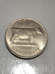 Guarsey Madeni Para  İyi Kondüsyonda