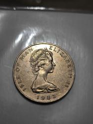 Man Adası Madeni Para  İyi Kondüsyonda