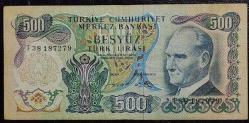 6.EMİSYON F38 SERİ 500 TÜRK LİRASI