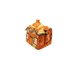 1950 ler ingiliz price bros ev şeklinde seramik çaydanlık - 20 cm 14 cm 11 cm