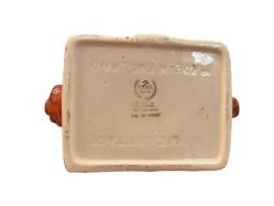 1950 ler ingiliz price bros ev şeklinde seramik çaydanlık - 20 cm 14 cm 11 cm