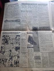 Akşam Gazetesi - Turkish Newspaper - 17 Ocak 1961 - İkili meclis kabul edildi - Parti faaliyeti her gün olmaz - temsilciler mal beyannamelerinin daha sarih olmasını ve başkanlıkça saklanmasını istediler - Adana'ya 18 kilometre mesafede Arap Ali mevkiinde Petrol sondajları başlamıştır - altın fiyatlarında ani bir yükselme oldu - köylü kıyafetine bürünen milletvekili Servet Sezgin halkı kışkırtmış - geyikli olayları sanıklarından bir kısmı duruşma salonuna böyle getirildi Fotoğrafı - sinemacıların isteğini Milli Birlik Komitesi kabul etmedi - Beyoğlu'nda GİLDA mağazasını soyanlar yakayı ele verdi - Seks partisinin tahkikatı genişledi - Hülagünün gözdesi yazan Abdullah Ziya Kozanoğlu Çizen Suat Yalaz - Karaborsacı Hayro bilet satarken yakalandı - İpar gemileri baş belası oldu - Fenerbahçe'de eskiler duruma hakim oldu - Razi Trak sokakta seçilen idare heyetiyle çalışmam dedi - Fenerbahçe Ankara'da Tatra ile Beşiktaş İstanbul'da Rapid ile karşılaşacak - Galatasaray'da bekarlar bugün kampa