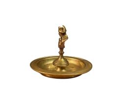 Napolyon görselli Avrupa pirinç kül tablası 13,5 cm çapında 10 cm boyunda