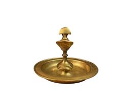 Napolyon görselli Avrupa pirinç kül tablası 13,5 cm çapında 10 cm boyunda