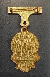 İngiltere Birleşik Krallık, Kraliyet Masonik Hayırseverlik Kurumu Madalyası/Steward 1963. Pirinç Üzeri Renkli Mineli. (34×68 mm)