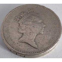 İngiltere 1 Pound 1985 - Galler Pırasası Temalı - II. Elizabeth Dönemi Koleksiyonluk Para