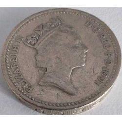 İngiltere 1 Pound 1991 - Kuzey İrlanda Keten Çiçeği Temalı - II. Elizabeth Dönemi Koleksiyonluk Para