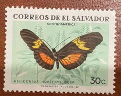 KELEBEK.EL SALVADOR.TEK PUL.DAMGASIZ