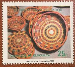 1986.SÜS EŞYASI.EL SALVADOR.TEK PUL.DAMGALI