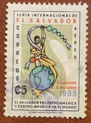1965.FERIA..EL SALVADOR.TEK PUL.DAMGALI