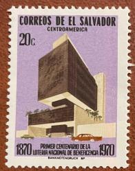 1970.MİMARİ YAPI..EL SALVADOR.TEK PUL.DAMGALI