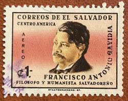 FRANSISCO, ANTONıO..EL SALVADOR.TEK PUL.DAMGALI