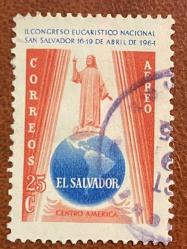 1964.HEYKEL. EL SALVADOR.TEK PUL.DAMGALI
