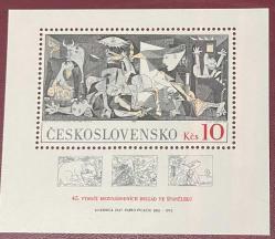 1973.TABLO.ÇEKOSLAVAKYA BLOK DAMGASIZ