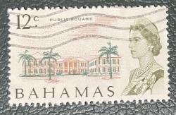 TARİHİ YER.BAHAMA TEK PUL. DAMGALI