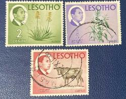 FAUNA HAYVANLAR.LESOTHO 3 PUL. DAMGALI