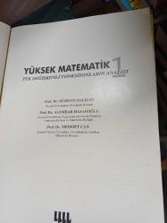 YÜKSEK MATEMATİK 1 Tek Değişkenli Fonksiyonların Analizi