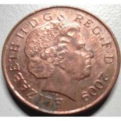 İngiltere 1 Penny 2009 - Çil - Modern Kraliyet Arması Kalkan Temalı - II. Elizabeth Dönemi Koleksiyonluk Para