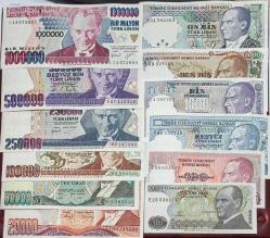 7.Emisyon 10-1 Milyon Lira arası Çilaltı -ÇİL Kondüsyon Kağıt Para