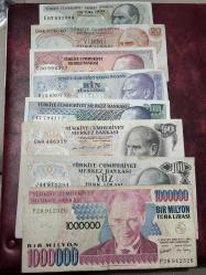 6-7.Emisyon Karışık Kondüsyon Kağıt Para Lotu