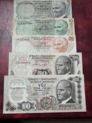 6.Emisyon Karışık Kondüsyon Kağıt Para Lotu