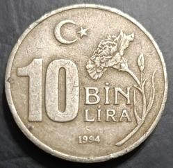 1994 10 Bin Lira Dünya Olimpik Düşünce Yılı