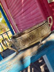 Antika art nouveau gondol ayaklı şekerlik