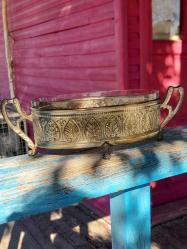 Antika art nouveau gondol ayaklı şekerlik