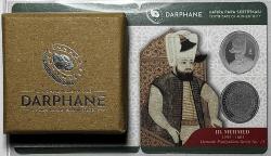 2023 III. Mehmed Osmanlı Padişahları Serisi No:13 925 Ayar Gümüş Hatıra Parası Sertifikalı Orijinal Darphane Kutusunda