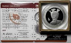 2025 III. Ahmed Osmanlı Padişahları Serisi No: 23 925 Ayar Gümüş Hatıra Parası Sertifikalı Orijinal Darphane Kutusunda