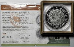 2025 I. Mahmud Osmanlı Padişahları Serisi No:24 925 Ayar Gümüş Hatıra Parası Sertifikalı Orijinal Darphane Kitinde