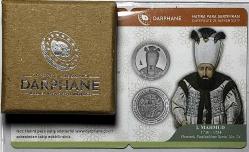 2025 I. Mahmud Osmanlı Padişahları Serisi No:24 925 Ayar Gümüş Hatıra Parası Sertifikalı Orijinal Darphane Kitinde