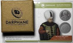 2024 Sultan İbrahim Osmanlı Padişahları Serisi No: 18 925 Ayar Gümüş Hatıra Parası Sertifikalı Orijinal Darphane Kutusunda