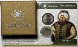 2024 IV. Mehmed Osmanlı Padişahları Serisi No:19 925 Ayar Gümüş Hatıra Parası Sertifikalı Orjinal Darphane Kutusunda