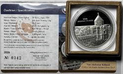 2024 Van Akdamar Kilisesi Türkiye’nin Kadim Kültürü Serisi No:3 925 Ayar Gümüş Hatıra Parası Sertifikalı Orjinal Darphane Kutusunda