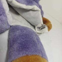 Milka Mor İnek El Kuklası Vintage Peluş