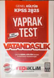 Vatandaşlık Yaprak Test / Genel Kültür KPSS 2025