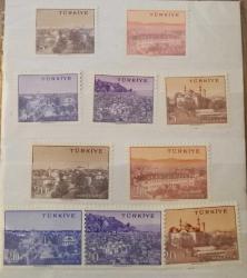 TÜRKİYE  CUMHURİYET TAM SERİ POSTA PULLARI