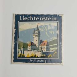 Lihtenştayn Liechtenstein - Posta Pulu Temalı Ülke - Baskılı Buzdolap Magneti Kare - 9x9 cm
