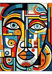 Soyut Yüzler Boyama Kitabı – Abstract Faces (50 Özgün Boyama)