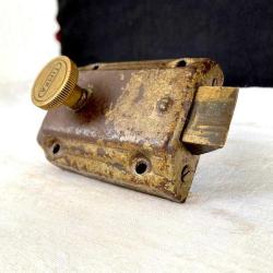 1970 Yerli Sanayi Mirası TİMKA Pirinç Topuzlu Kilit