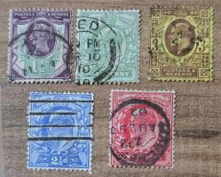 İngiltere Klasik Damgalı Pul Lotu