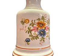 58 cm boyunda Fransız gaz lambası şeklinde pirinç ve porselen'den abajur