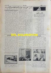 Osmanlıca Karagöz Mizah Dergisi-Gazetesi, Orijinal Dönem Basım, (Ottoman Magazine-Newspaper-Journal Illustré Cara-Gueuz) - 25 Eylül 1926 - Sayı: 1933 - Karikatürist Kozma Togo'nun Çalışması: Pangalos Hapse Girmeseydi, Harbe Girecekmiş! 