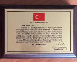 Ayasofya-i Kebir Camii Şerifi'nin Yeniden İbadete Açılışı Hatıra Para Seti