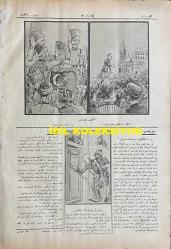 Osmanlıca Karagöz Mizah Dergisi-Gazetesi, Orijinal Dönem Basım, (Ottoman Magazine-Newspaper-Journal Illustré Cara-Gueuz) - 5 Kasım 1924 - Sayı: 1736 - Hicri: 6 Rebiülahir 1343 - Rumi: 5 Teşrin-i Sani 1340 - İsmet İnönü'yü Tasvir Eden Karikatür: Hükümet Yükü Ağır Basıyor! 