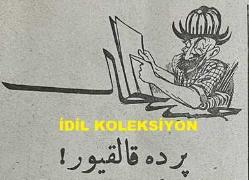 Osmanlıca Karagöz Mizah Dergisi-Gazetesi, Orijinal Dönem Basım, (Ottoman Magazine-Newspaper-Journal Illustré Cara-Gueuz) - 5 Kasım 1924 - Sayı: 1736 - Hicri: 6 Rebiülahir 1343 - Rumi: 5 Teşrin-i Sani 1340 - İsmet İnönü'yü Tasvir Eden Karikatür: Hükümet Yükü Ağır Basıyor! 