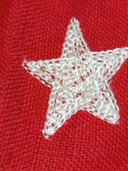 K116---EL YAPIMI YÜN KUMAŞ KÜÇÜK BOY TÜRK BAYRAĞI