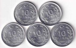 10 Lira 1984-88 Takım, ÇİL